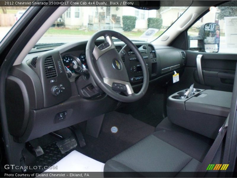 Black / Ebony 2012 Chevrolet Silverado 3500HD LT Crew Cab 4x4 Dually
