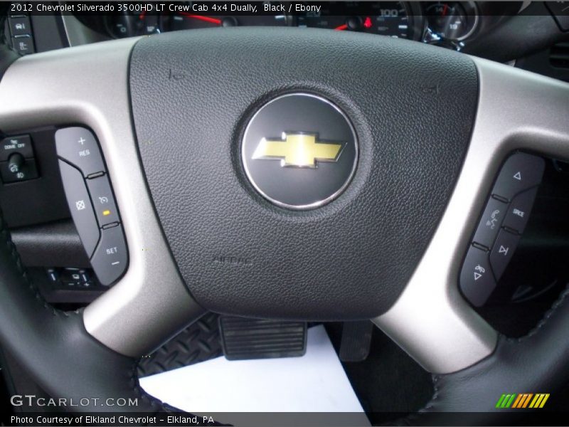 Black / Ebony 2012 Chevrolet Silverado 3500HD LT Crew Cab 4x4 Dually