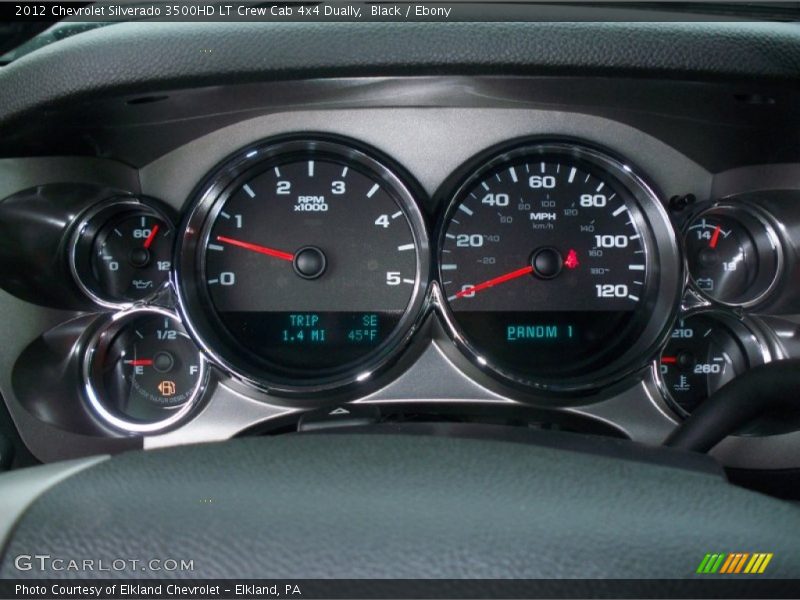 Black / Ebony 2012 Chevrolet Silverado 3500HD LT Crew Cab 4x4 Dually