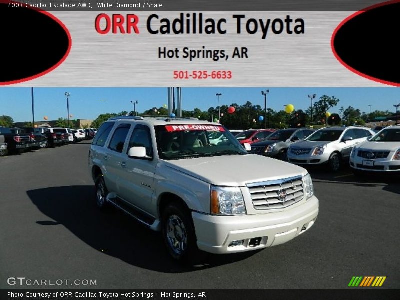 White Diamond / Shale 2003 Cadillac Escalade AWD