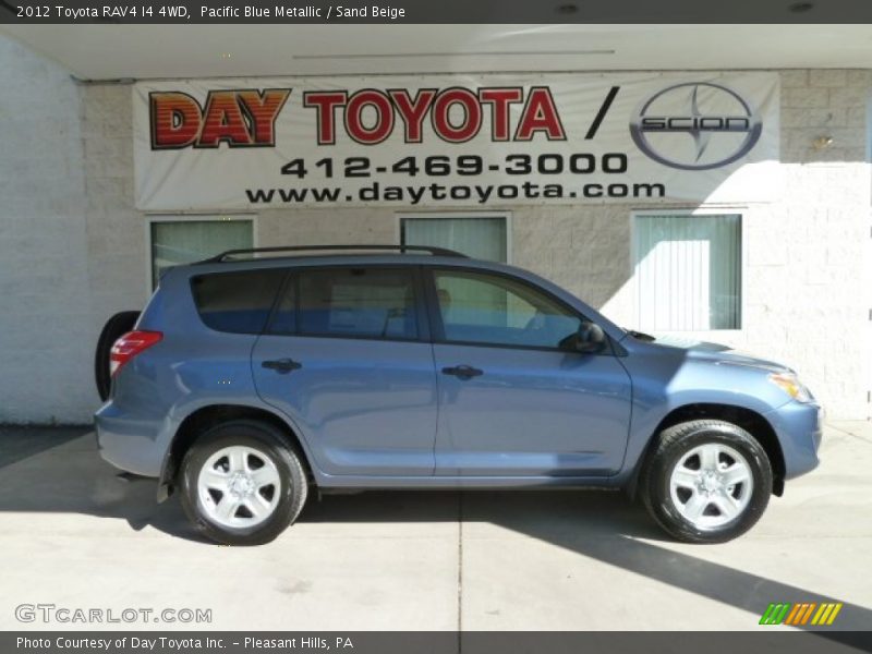 Pacific Blue Metallic / Sand Beige 2012 Toyota RAV4 I4 4WD