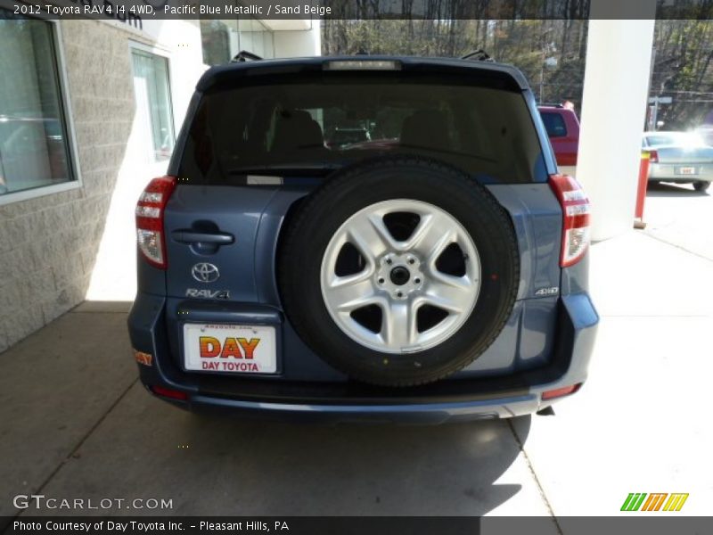 Pacific Blue Metallic / Sand Beige 2012 Toyota RAV4 I4 4WD