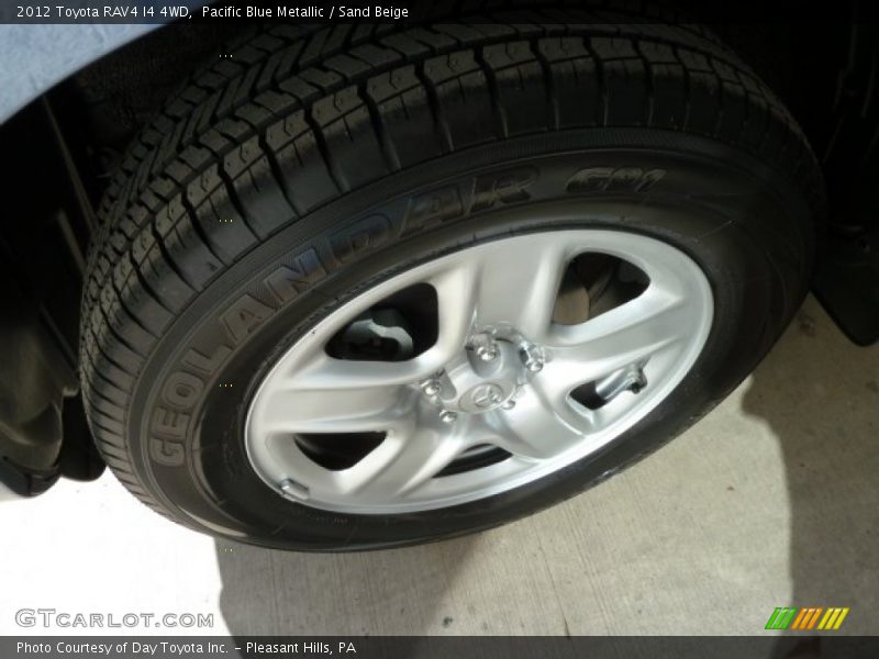 Pacific Blue Metallic / Sand Beige 2012 Toyota RAV4 I4 4WD