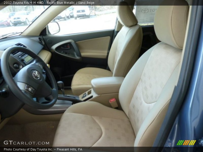 Pacific Blue Metallic / Sand Beige 2012 Toyota RAV4 I4 4WD