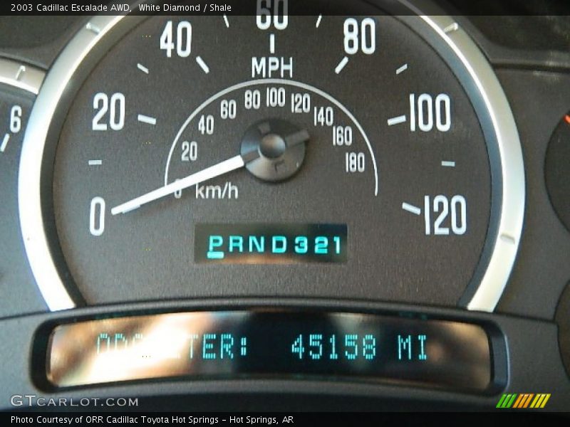 White Diamond / Shale 2003 Cadillac Escalade AWD