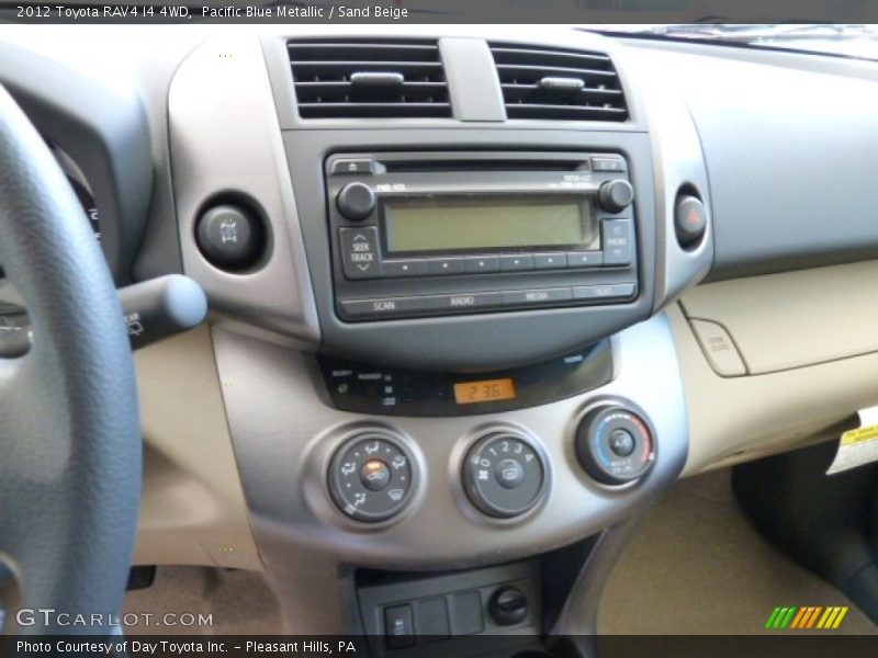 Pacific Blue Metallic / Sand Beige 2012 Toyota RAV4 I4 4WD