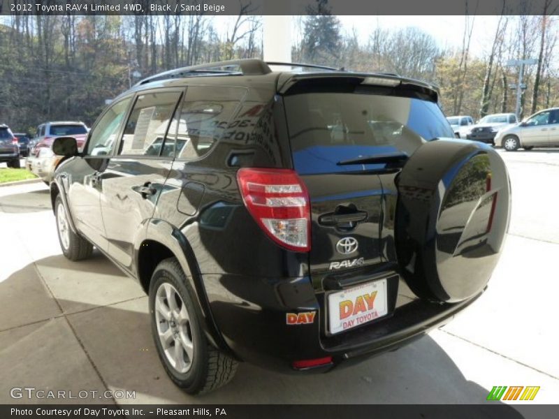 Black / Sand Beige 2012 Toyota RAV4 Limited 4WD