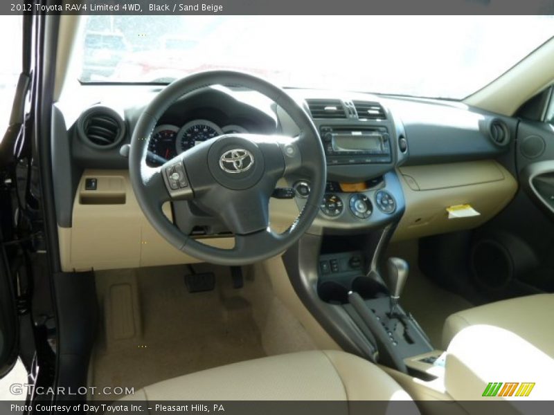 Black / Sand Beige 2012 Toyota RAV4 Limited 4WD