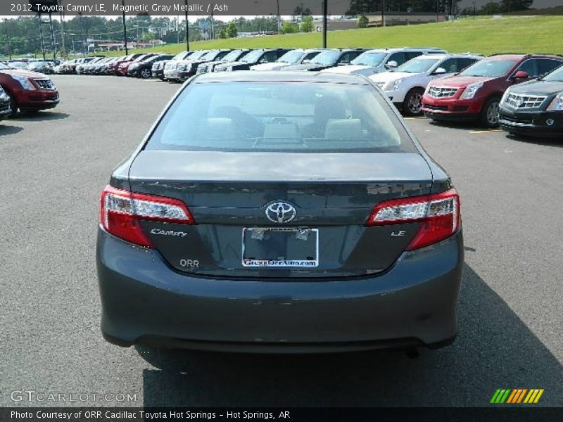 Magnetic Gray Metallic / Ash 2012 Toyota Camry LE