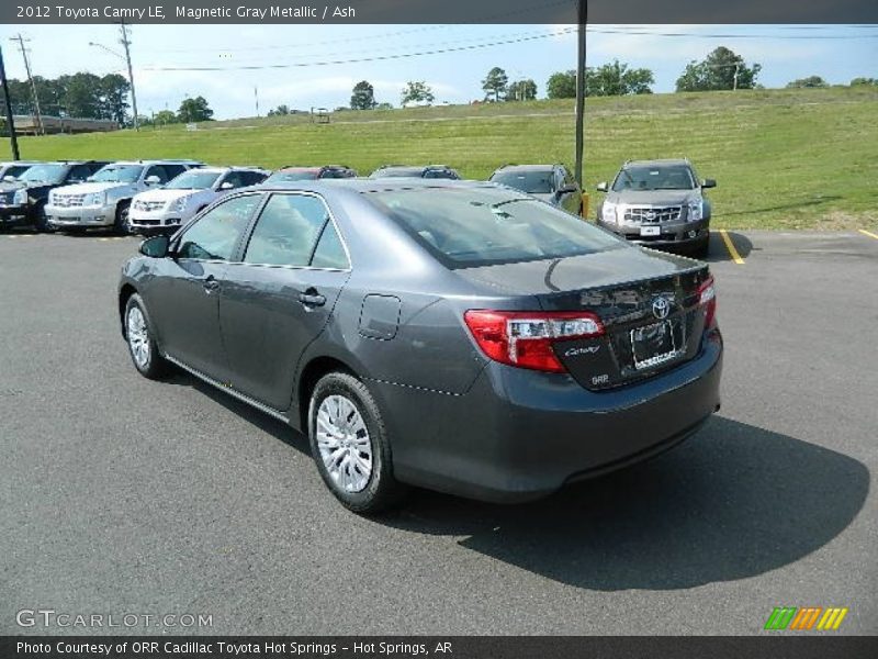 Magnetic Gray Metallic / Ash 2012 Toyota Camry LE