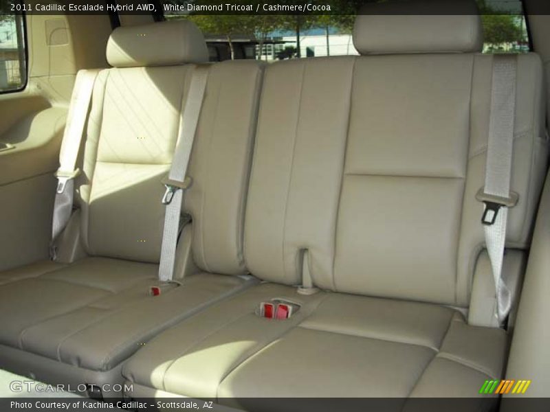 White Diamond Tricoat / Cashmere/Cocoa 2011 Cadillac Escalade Hybrid AWD
