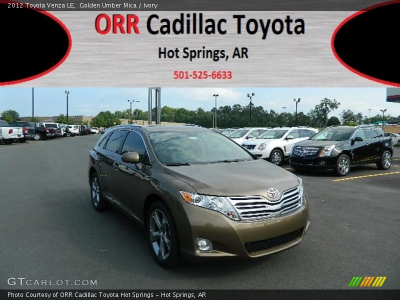 Golden Umber Mica / Ivory 2012 Toyota Venza LE