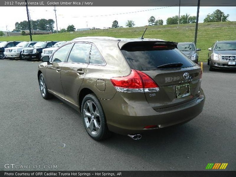 Golden Umber Mica / Ivory 2012 Toyota Venza LE