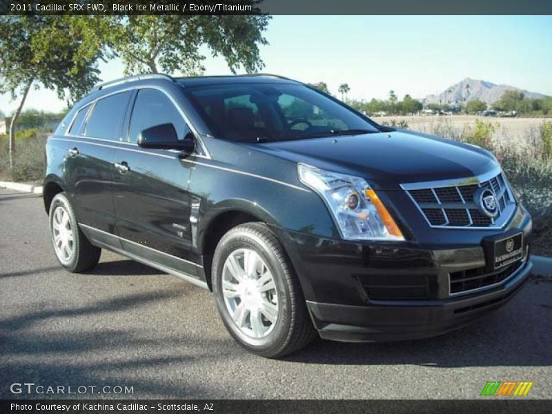 Black Ice Metallic / Ebony/Titanium 2011 Cadillac SRX FWD