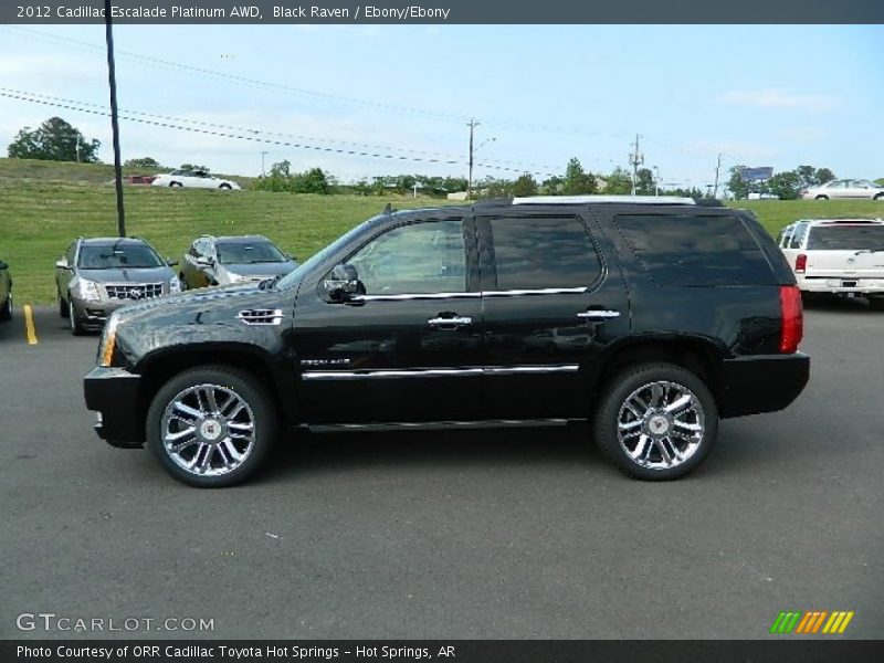 Black Raven / Ebony/Ebony 2012 Cadillac Escalade Platinum AWD