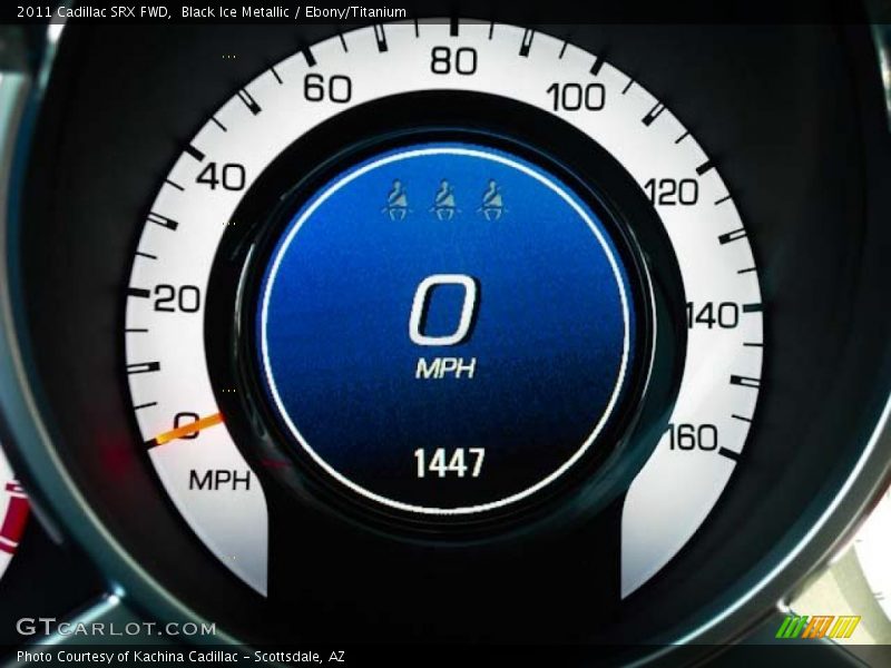 Black Ice Metallic / Ebony/Titanium 2011 Cadillac SRX FWD