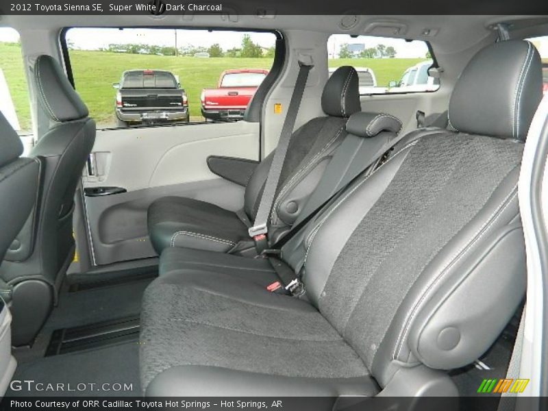 Super White / Dark Charcoal 2012 Toyota Sienna SE