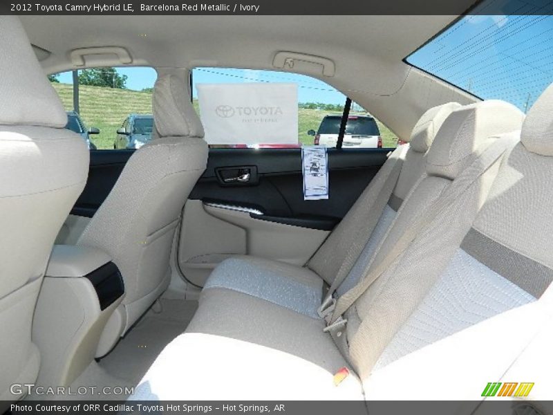 Barcelona Red Metallic / Ivory 2012 Toyota Camry Hybrid LE