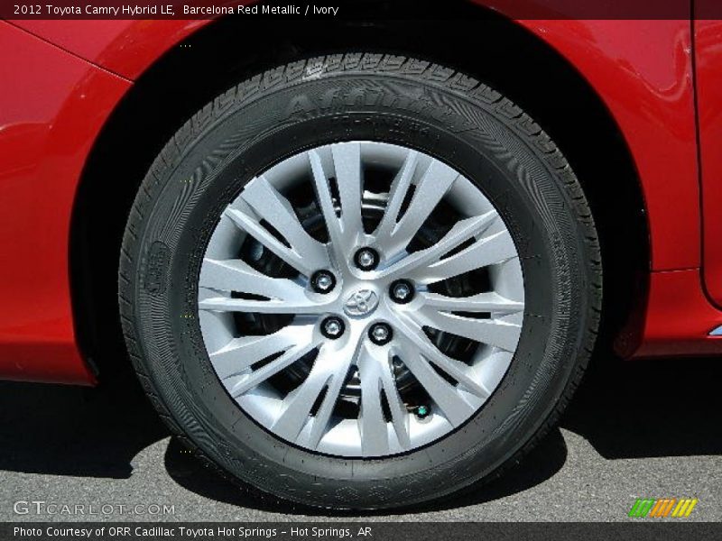 Barcelona Red Metallic / Ivory 2012 Toyota Camry Hybrid LE