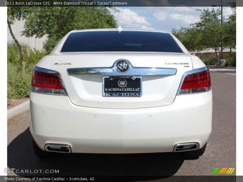 White Diamond Tricoat / Cocoa/Cashmere 2011 Buick LaCrosse CXS