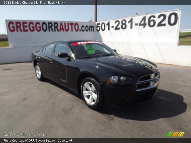 Pitch Black / Black 2012 Dodge Charger SE