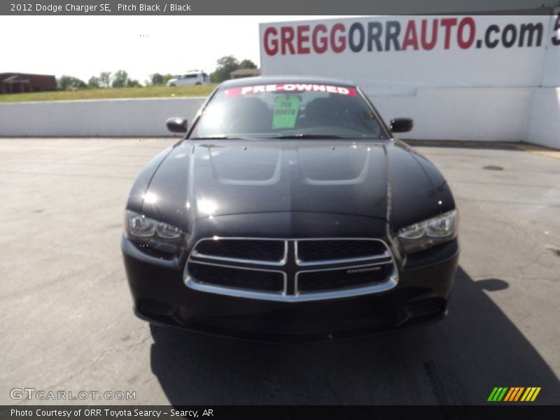 Pitch Black / Black 2012 Dodge Charger SE