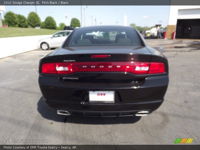 Pitch Black / Black 2012 Dodge Charger SE
