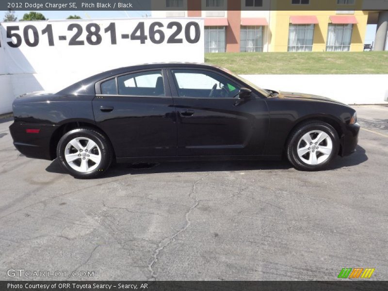 Pitch Black / Black 2012 Dodge Charger SE