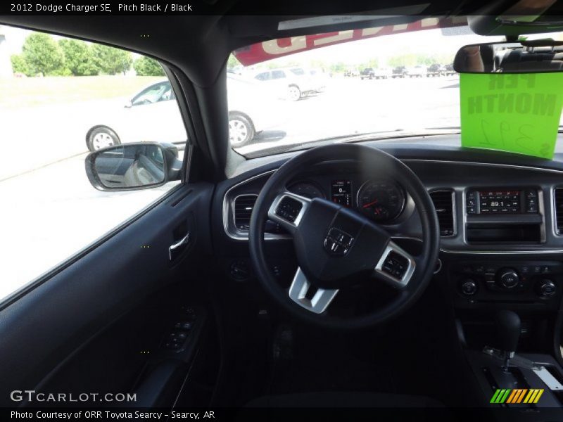 Pitch Black / Black 2012 Dodge Charger SE