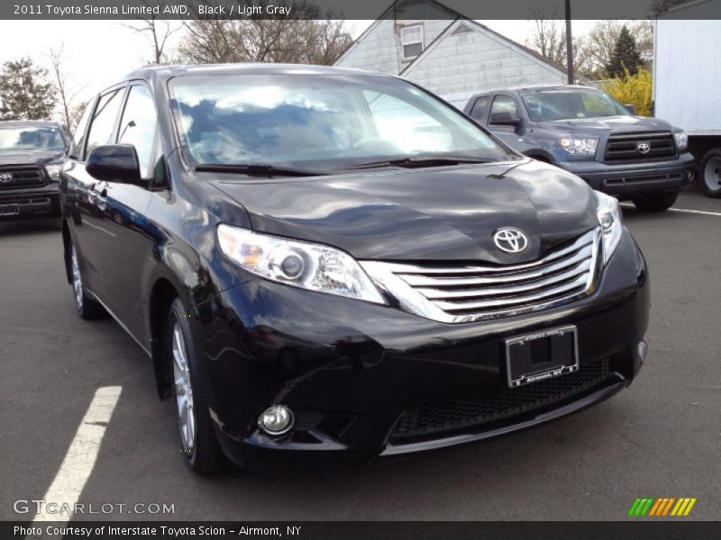 Black / Light Gray 2011 Toyota Sienna Limited AWD