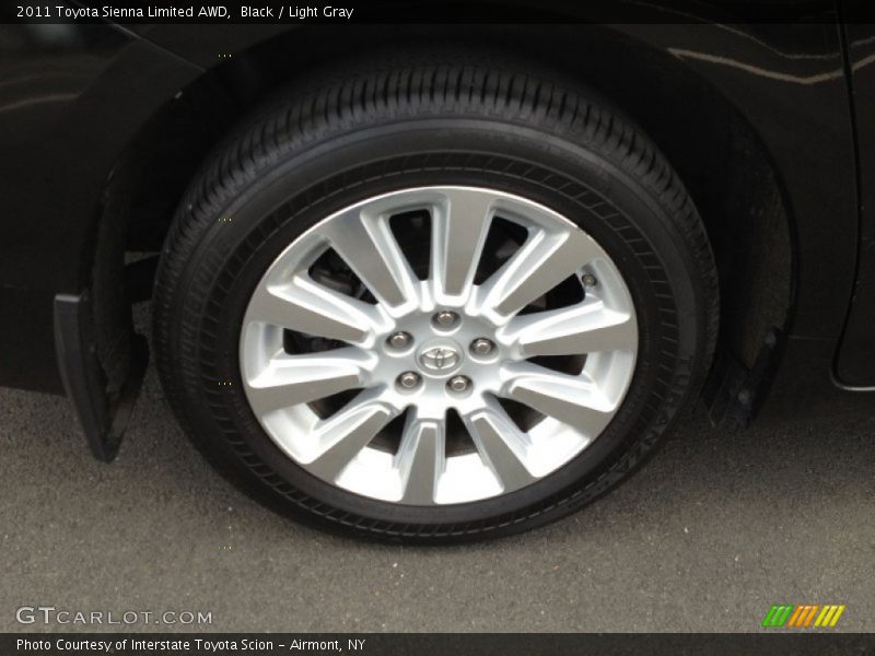 Black / Light Gray 2011 Toyota Sienna Limited AWD