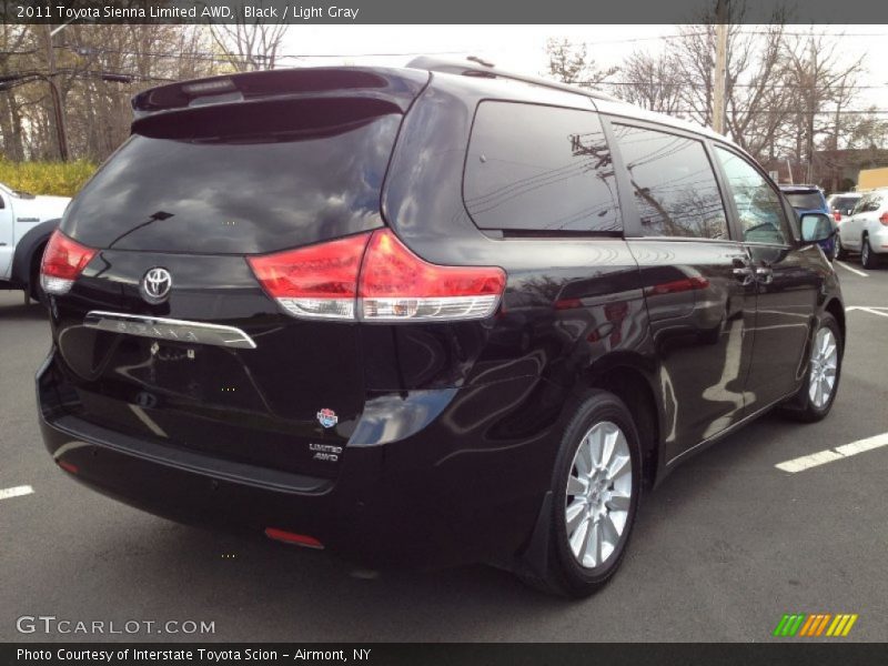Black / Light Gray 2011 Toyota Sienna Limited AWD