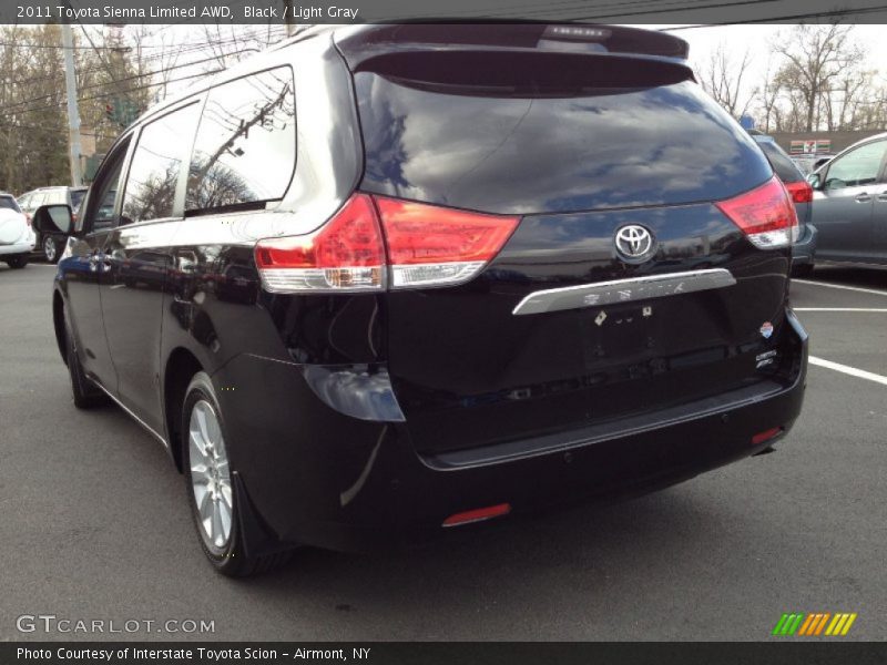 Black / Light Gray 2011 Toyota Sienna Limited AWD