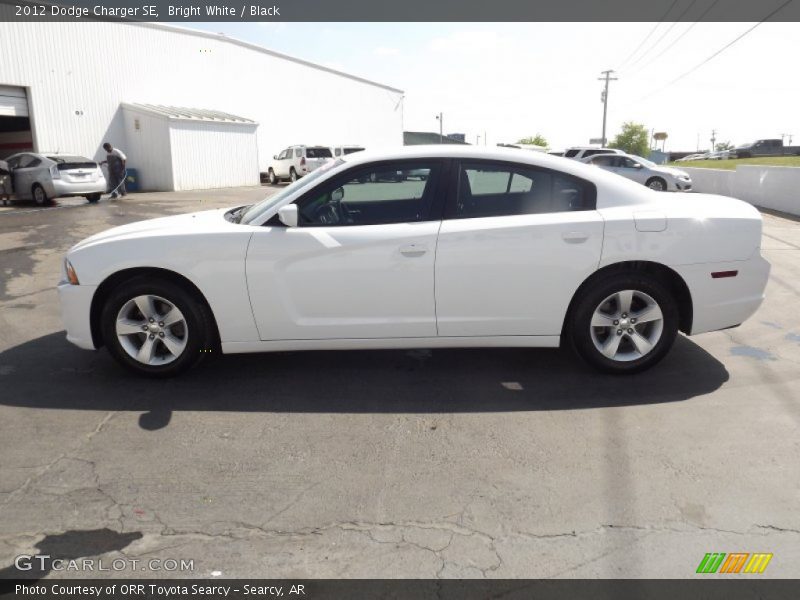 Bright White / Black 2012 Dodge Charger SE