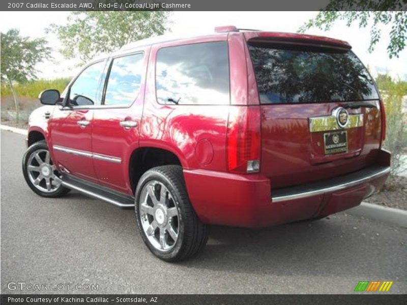 Red-E / Cocoa/Light Cashmere 2007 Cadillac Escalade AWD