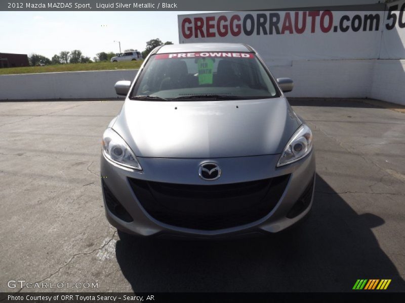 Liquid Silver Metallic / Black 2012 Mazda MAZDA5 Sport