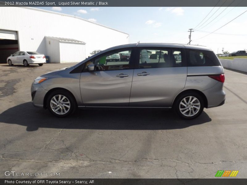 Liquid Silver Metallic / Black 2012 Mazda MAZDA5 Sport