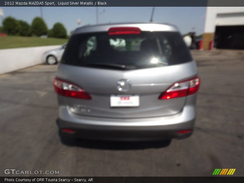 Liquid Silver Metallic / Black 2012 Mazda MAZDA5 Sport