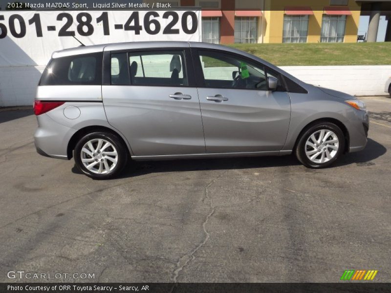 Liquid Silver Metallic / Black 2012 Mazda MAZDA5 Sport