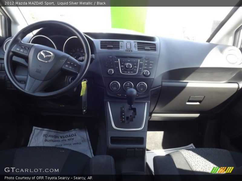 Liquid Silver Metallic / Black 2012 Mazda MAZDA5 Sport
