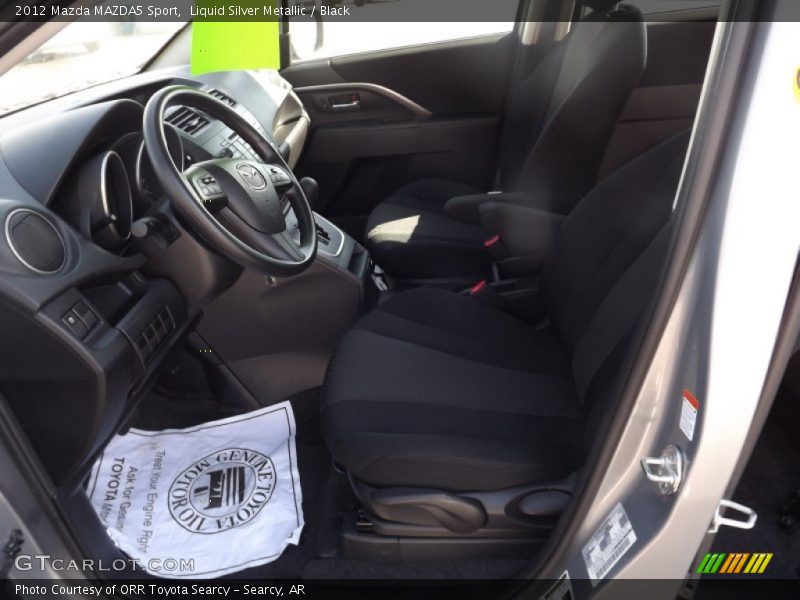 Liquid Silver Metallic / Black 2012 Mazda MAZDA5 Sport