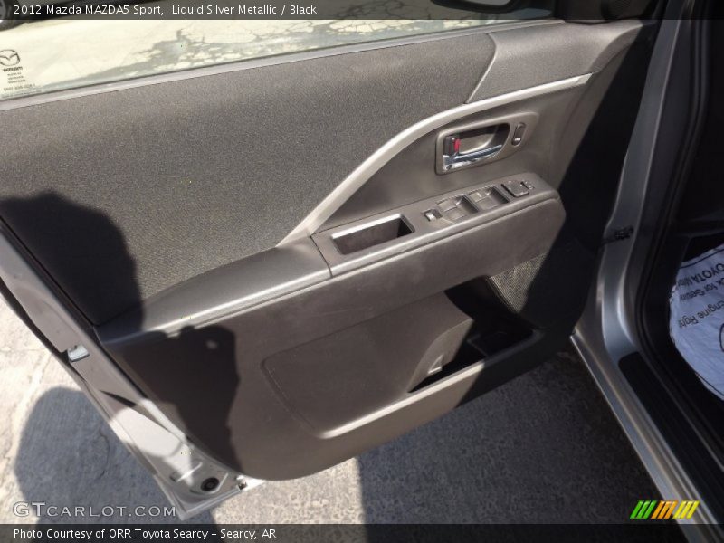 Liquid Silver Metallic / Black 2012 Mazda MAZDA5 Sport