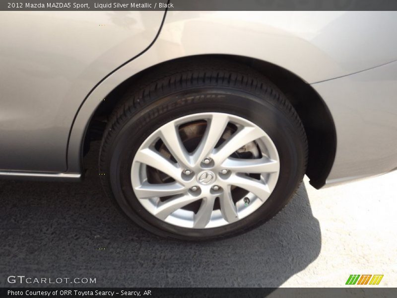 Liquid Silver Metallic / Black 2012 Mazda MAZDA5 Sport