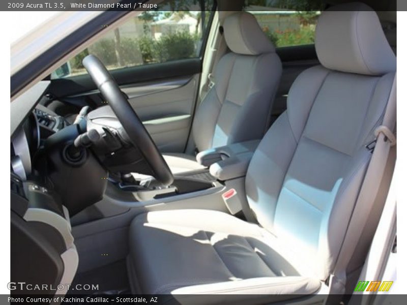White Diamond Pearl / Taupe 2009 Acura TL 3.5