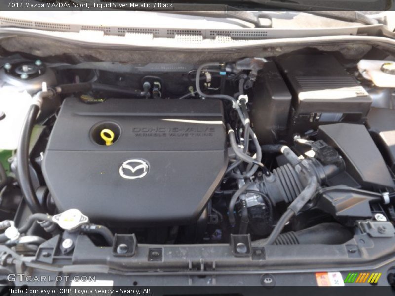 Liquid Silver Metallic / Black 2012 Mazda MAZDA5 Sport