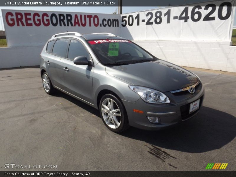 Titanium Gray Metallic / Black 2011 Hyundai Elantra Touring SE