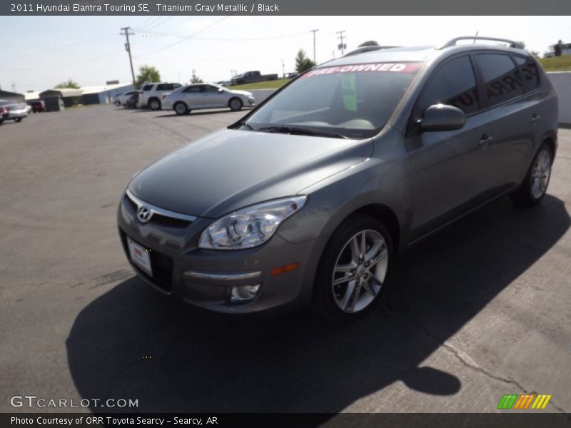 Titanium Gray Metallic / Black 2011 Hyundai Elantra Touring SE