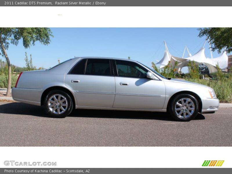 Radiant Silver Metallic / Ebony 2011 Cadillac DTS Premium
