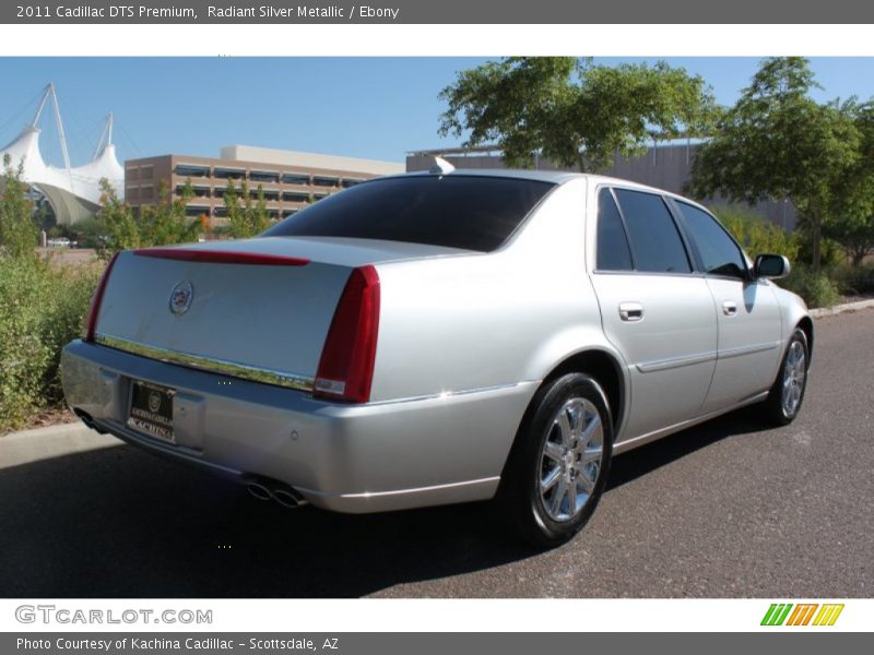 Radiant Silver Metallic / Ebony 2011 Cadillac DTS Premium