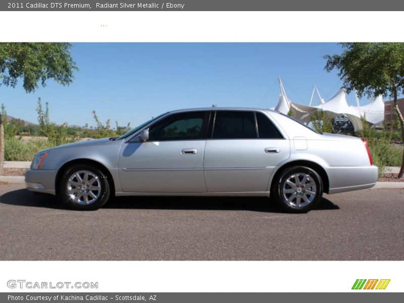Radiant Silver Metallic / Ebony 2011 Cadillac DTS Premium